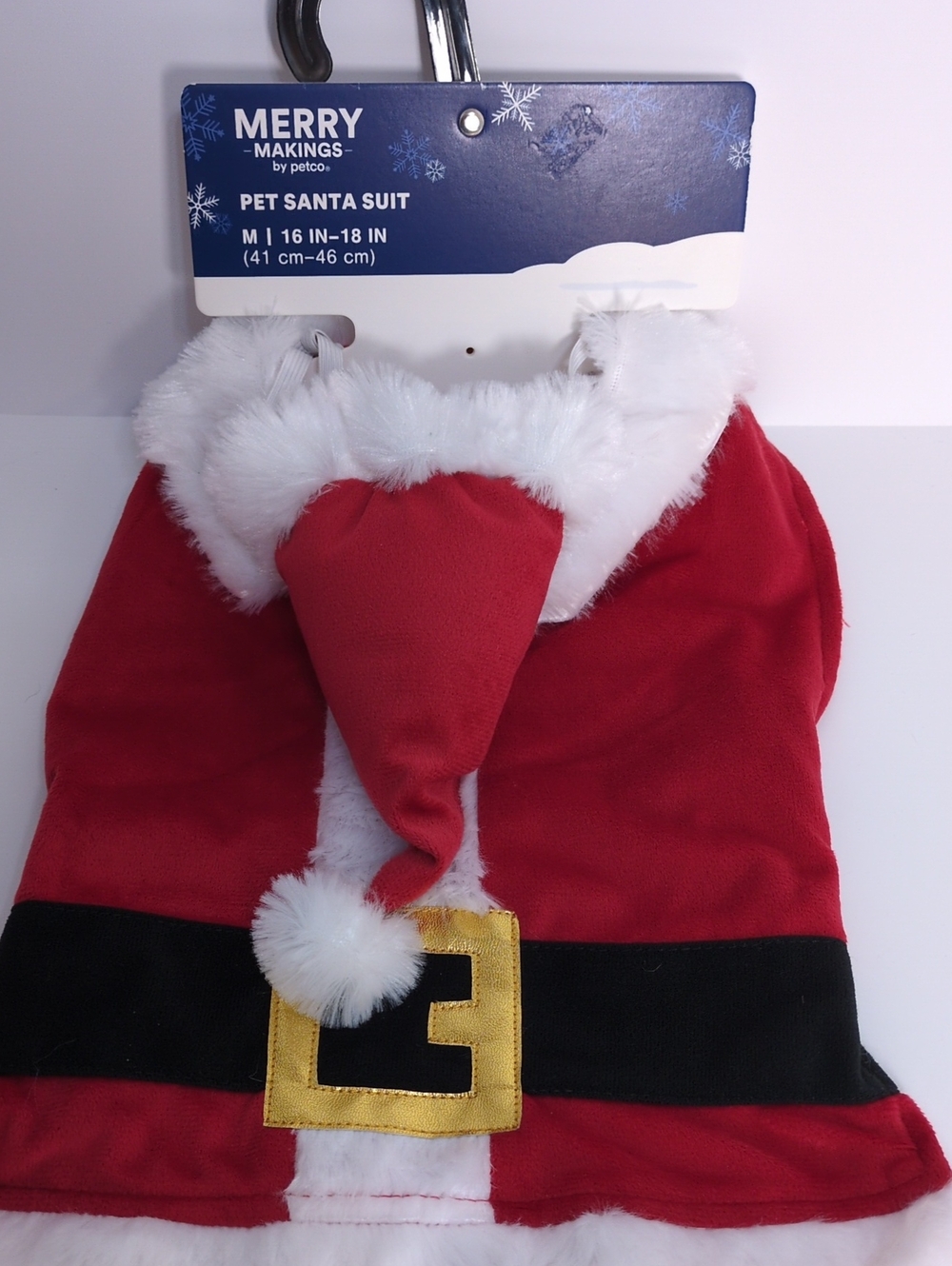 NWT Merry Makings Pet Santa Suit Costume Medium M Dog Cat Christmas Cape & Hat